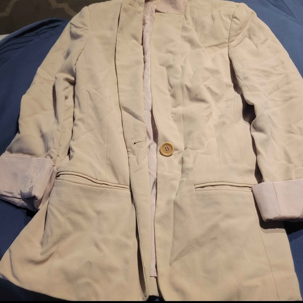 Max Studio Women's Cream Blazer